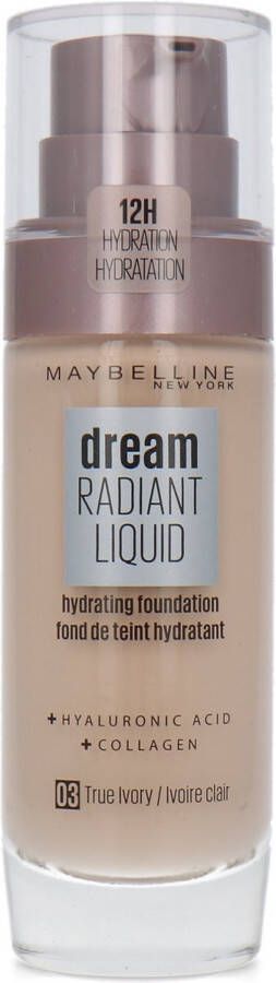 Maybelline Dream Radiant Liquid Foundation 03 True Ivory