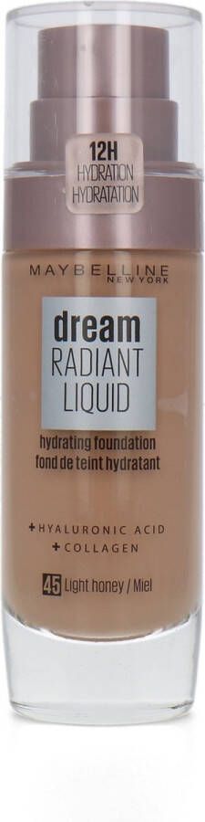 Maybelline Dream Radiant Liquid Foundation 45 Light Honey