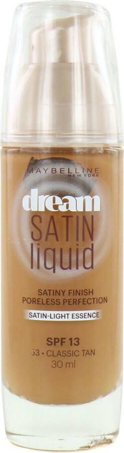 Maybelline Dream Satin Liquid Foundation 53 Classic Tan