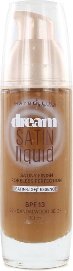 Maybelline Dream Satin Liquid Foundation 62 Sandalwood Beige