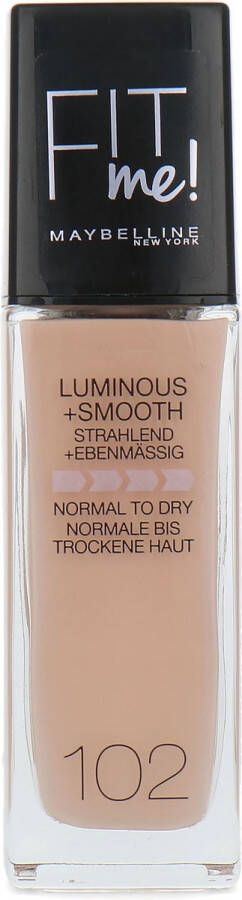 Maybelline Fit Me Luminous + Smooth Foundation 102 Fair Ivory