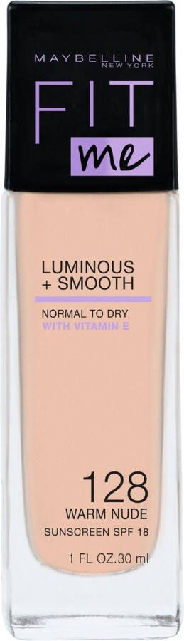 Maybelline Fit Me Luminous + Smooth Foundation 128 Warm Nude (30 ml)