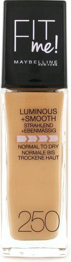 Maybelline Fit Me Luminous + Smooth Foundation 250 Sun Beige