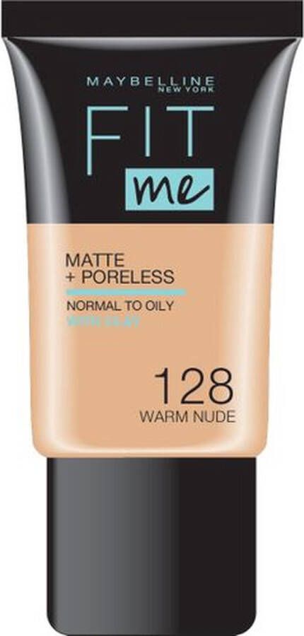 Maybelline Fit Me Matte + Poreless Foundation 128 Warm Nude 18 ml