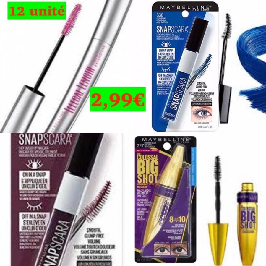 Maybelline Gemey Assorted Mascara wholesalemakeup (42 stuks)