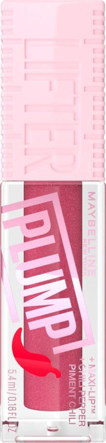 Maybelline Lifter Plump Lip Plumping lipgloss langdurig vollere lippen verwarmende sensatie met 5% Maxi-Lip™ en chilipeper Mauve Bite 5 4 ml