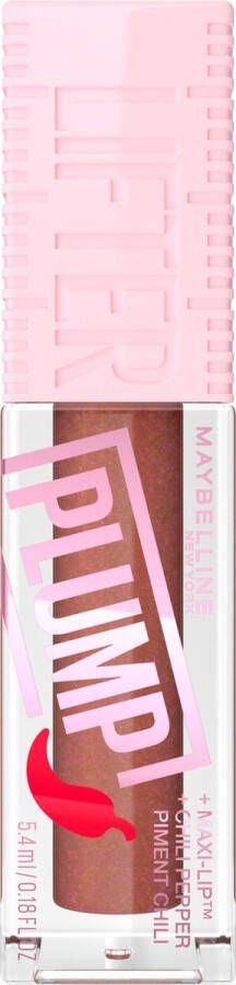 Maybelline Lifter Plump Lip Plumping lipgloss langdurig vollere lippen verwarmende sensatie met 5% Maxi-Lip™ en chilipeper Cocoa Zing 5 4 ml