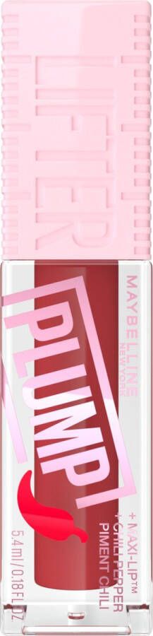 Maybelline Lifter Plump Lip Plumping lipgloss langdurig vollere lippen verwarmende sensatie met 5% Maxi-Lip™ en chilipeper Hot Chili 5 4 ml