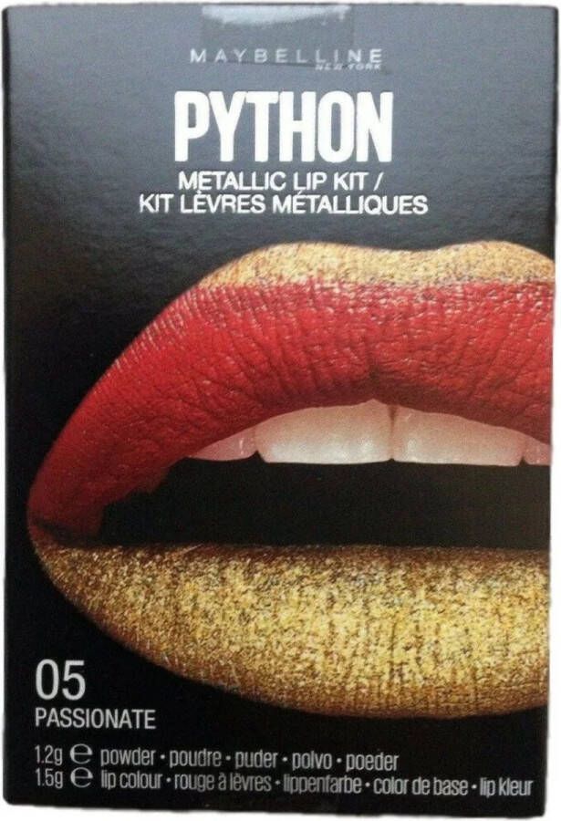 Maybelline Lip python Duo 5 Passionate Lipstick lippenstift Rood