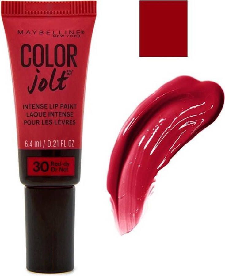Maybelline Lip Studio Color Jolt Intense Lip Paint 30 Red-dy Or Not