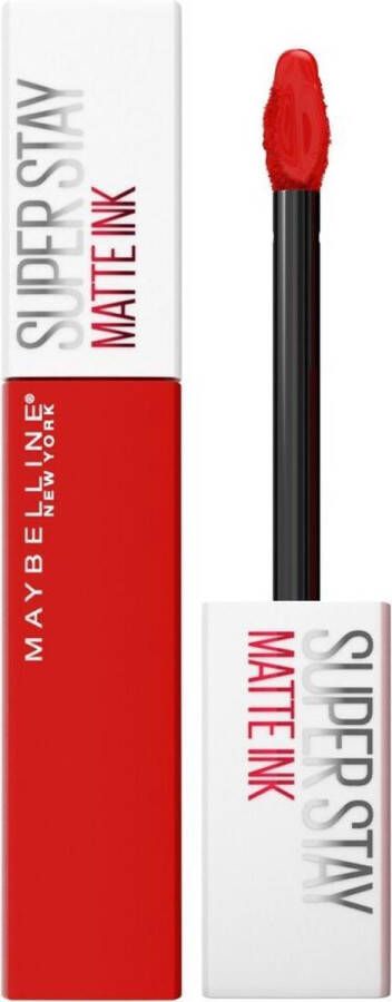 Maybelline New York SuperStay Matte Ink Lippenstift 320 Individualist Rode Matte Langhoudende Lippenstift 5 ml