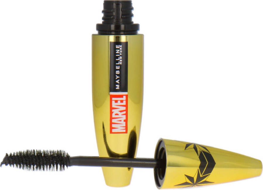 Maybelline Limited Edition Marvel Collectie Volum' Express Colossal Mascara Glam Black Volume Mascara met Collageen voor Direct Kolossaal Volume 10.7 ml