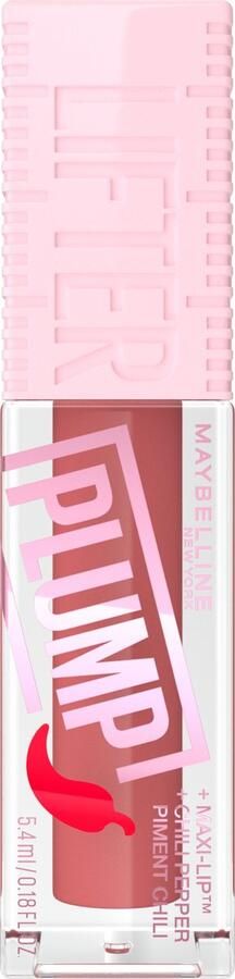 Maybelline Lifter Plump Lip Plumping lipgloss langdurig vollere lippen verwarmende sensatie met 5% Maxi-Lip™ en chilipeper Peach Fever 5 4 ml