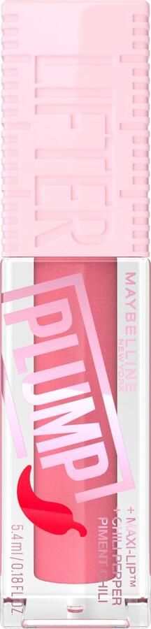 Maybelline Lifter Plump Lip Plumping lipgloss langdurig vollere lippen verwarmende sensatie met 5% Maxi-Lip™ en chilipeper Blush Blaze 5 4 ml