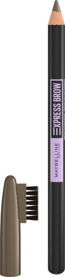 Maybelline New York Express Brow Shaping Pencil 03 Medium Brown Bruin Wenkbrauwpotlood en Borstel
