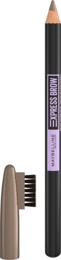 Maybelline New York Express Brow Shaping Pencil 03 Soft Brown Bruin Wenkbrauwpotlood en Borstel