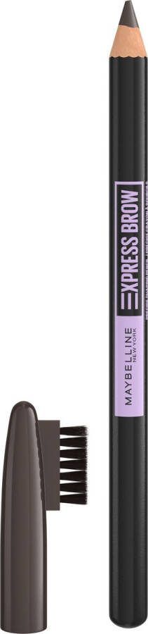 Maybelline New York Express Brow Shaping Pencil 05 Black Brown Zwart Wenkbrauwpotlood en Borstel