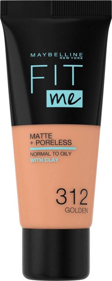 Maybelline New York Fit Me Matte + Poreless Foundation 312 Golden 30 ml