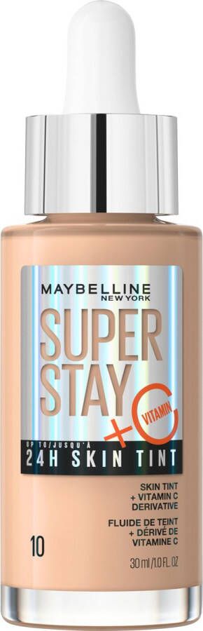 Maybelline New York Superstay 24H Skin Tint Bright Skin-Like Coverage foundation kleur 10