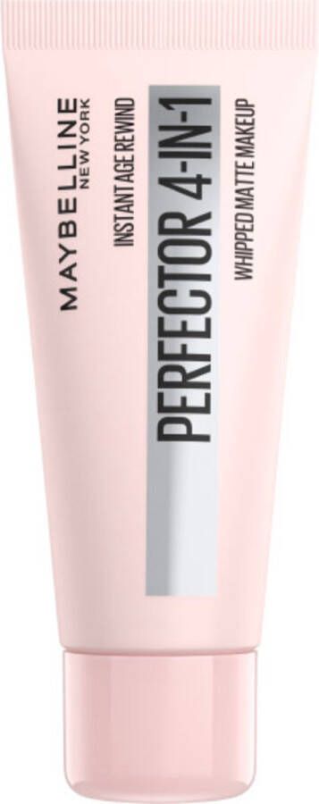 Maybelline New York Instant Age Rewind Perfector 4-in-1 Matte Light Medium Primer Concealer BB Cream en Poeder in één Tube 30 ml