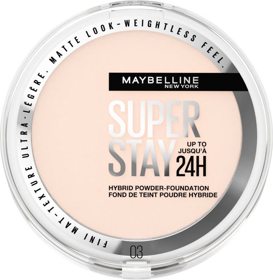 Maybelline New York SuperStay 24H Hybrid Powder Foundation 03 Langhoudende Poeder Foundation