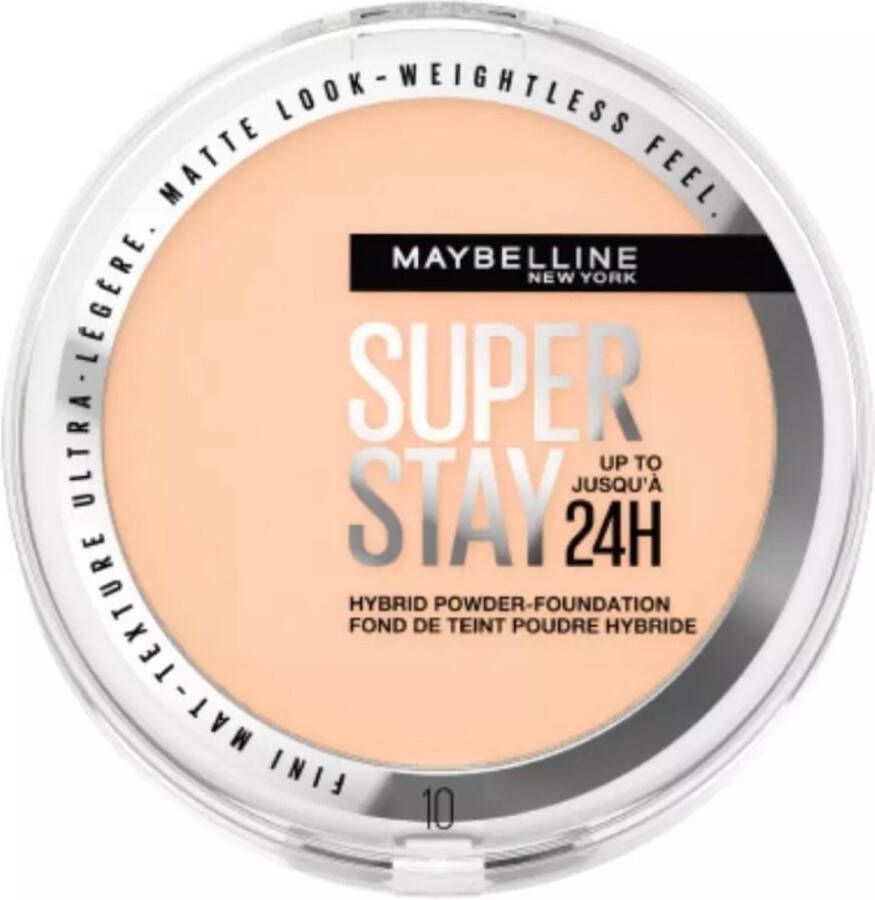 Maybelline New York SuperStay 24H Hybrid Powder Foundation 10 Langhoudende Poeder Foundation