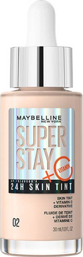 Maybelline New York SuperStay 24H Skin Tint Bright Skin-Like Coverage foundation 02