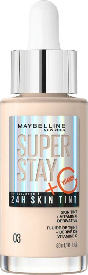 Maybelline New York Superstay 24H Skin Tint Bright Skin-Like Coverage foundation 03