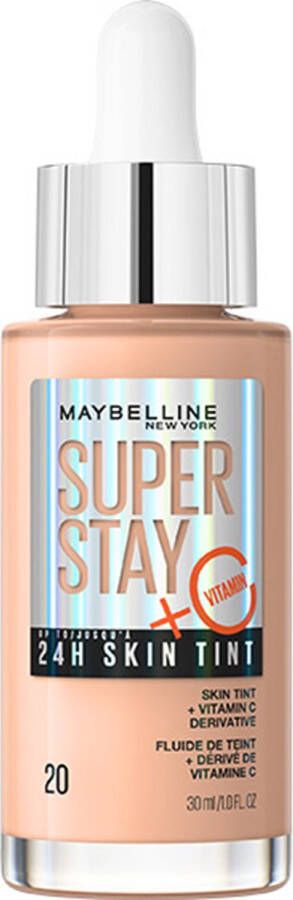 Maybelline New York Superstay 24H Skin Tint Bright Skin-Like Coverage foundation kleur 20