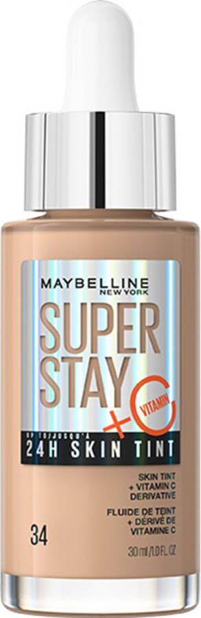 Maybelline New York SuperStay 24H Skin Tint Bright Skin-Like Coverage foundation 34