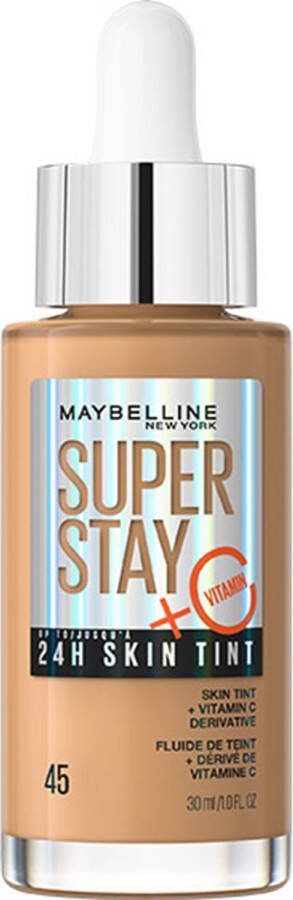 Maybelline New York SuperStay 24H Skin Tint Bright Skin-Like Coverage foundation 45