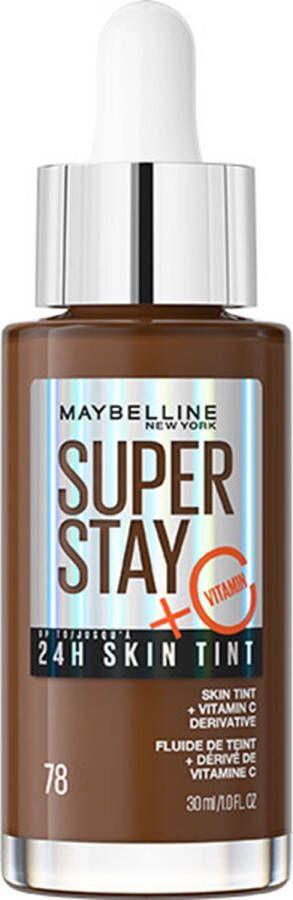 Maybelline New York Superstay 24H Skin Tint Bright Skin-Like Coverage foundation 78
