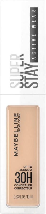 Maybelline New York SuperStay 30H Active Wear Concealer 20 Sand Langhoudende Volledig Dekkende Concealer met Matte Finish 10 ml