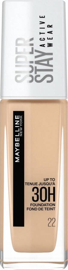 Maybelline New York SuperStay 30H Active Wear Foundation 22 Light Bisque Foundation 30ml (voorheen Superstay 24H foundation)