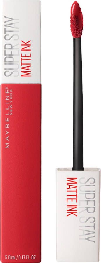 Maybelline New York SuperStay Matte Ink Lipstick 20 Pioneer Rood Matte Langhoudende Lippenstift 5 ml