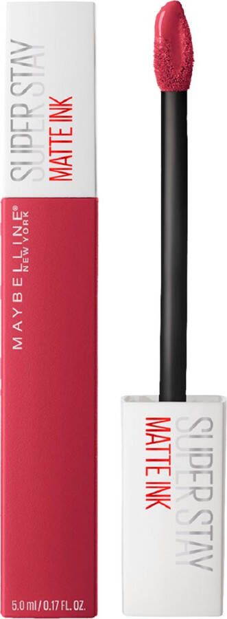 Maybelline New York SuperStay Matte Ink Lipstick 80 Ruler Rood Matte Langhoudende Lippenstift 5 ml