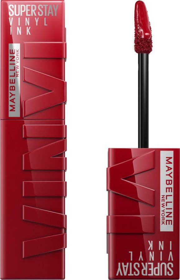 Maybelline New York SuperStay Vinyl Ink Lipstick 10 Lippy Rood Langhoudende Lippenstift 4 2 ml