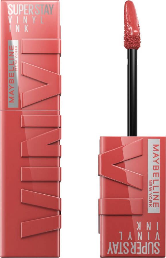 Maybelline New York SuperStay Vinyl Ink Lipstick 15 Peachy Rood Langhoudende Lippenstift 4 2 ml