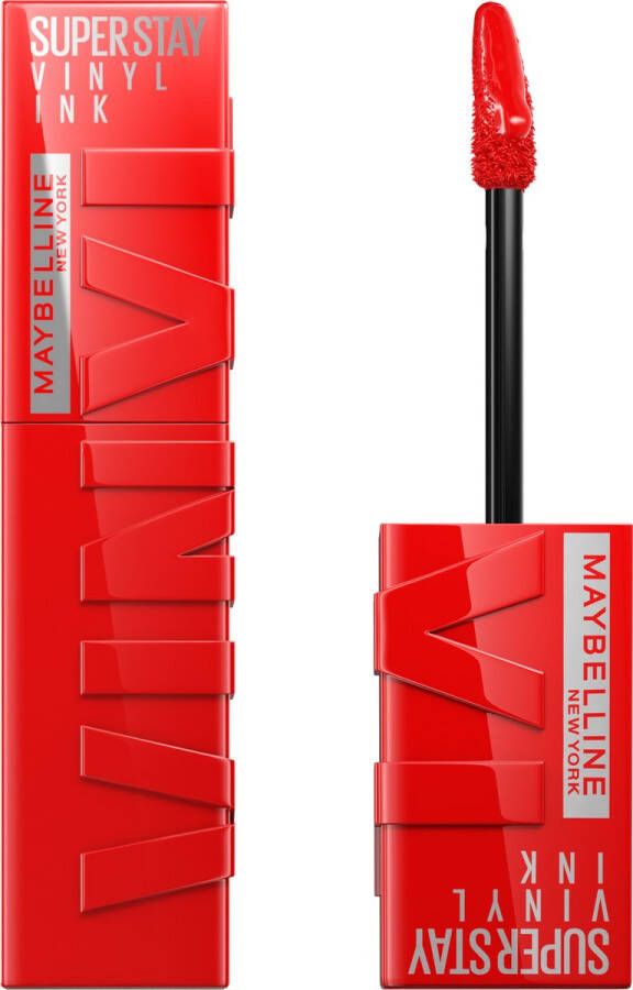 Maybelline New York SuperStay Vinyl Ink Lipstick 25 Red-Hot Rood Langhoudende Lippenstift 4 2 ml