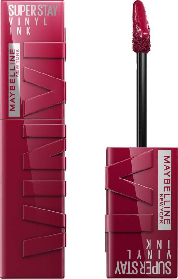 Maybelline New York SuperStay Vinyl Ink Lipstick 30 Unrivaled Rood Langhoudende Lippenstift 4 2 ml