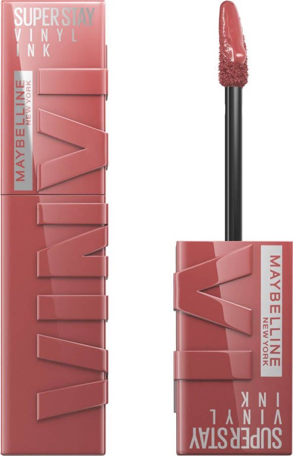 Maybelline New York SuperStay Vinyl Ink Lipstick 35 Cheeky Nude Langhoudende Lippenstift 4.2 ml