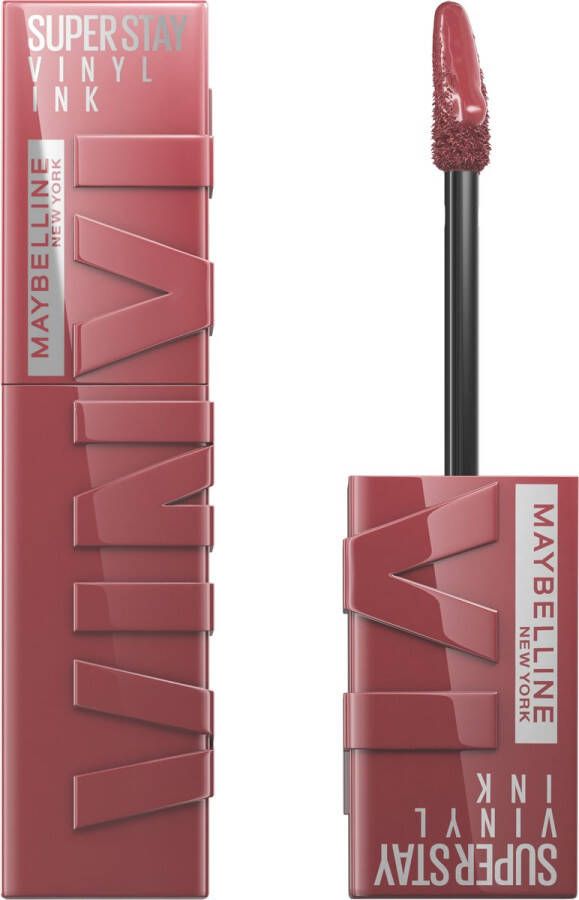 Maybelline New York SuperStay Vinyl Ink Lipstick 40 Witty Rood Langhoudende Lippenstift 4 2 ml