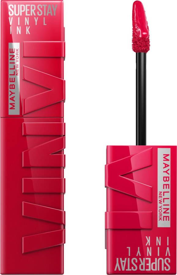 Maybelline New York SuperStay Vinyl Ink Lipstick 50 Wicked Rood Langhoudende Lippenstift 4 2 ml