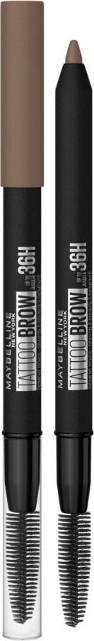 Maybelline New York Tattoo Brow Up to 36H Pencil 02 Soft Brown Bruin Wenkbrauwpotlood