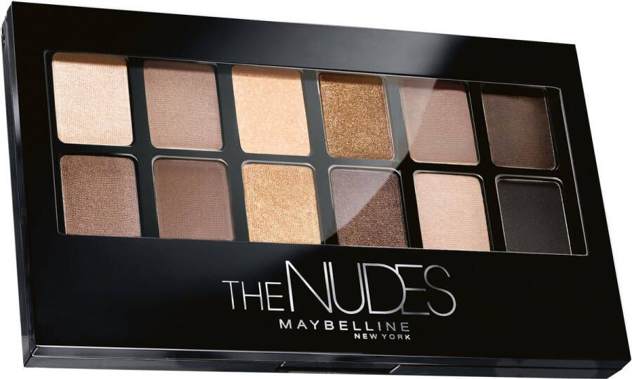 Maybelline New York The Nudes Palette Oogschaduw Palette met Nude Kleurige Oogschaduw 12 Kleuren