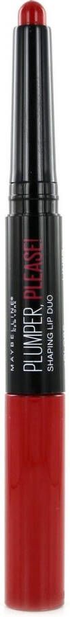 Maybelline Plumper Please! Shaping Lip Duo 235 Hot & Spicy Lip Filler Lip Vergroter Volle Lippen Rood 4 ml