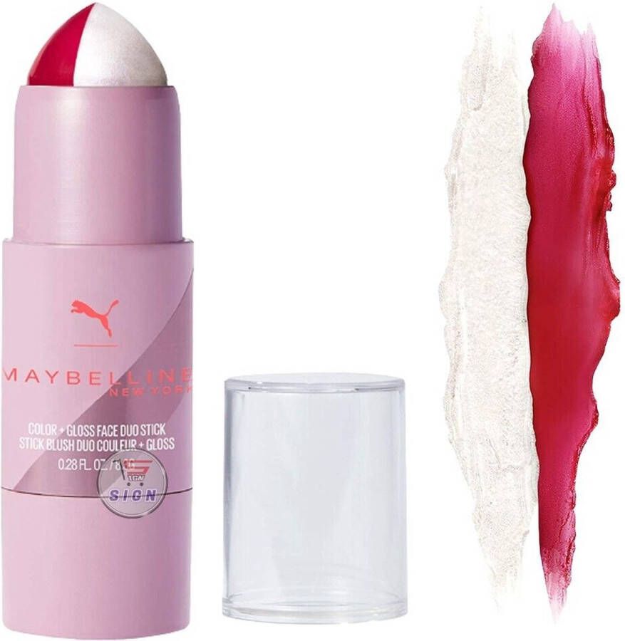 Maybelline Puma Color & Gloss Duo Face Stick 07 Hustle Burn