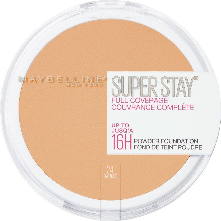 Maybelline SuperStay 16H Full Coverage Compact Poeder 21 Fair Nude