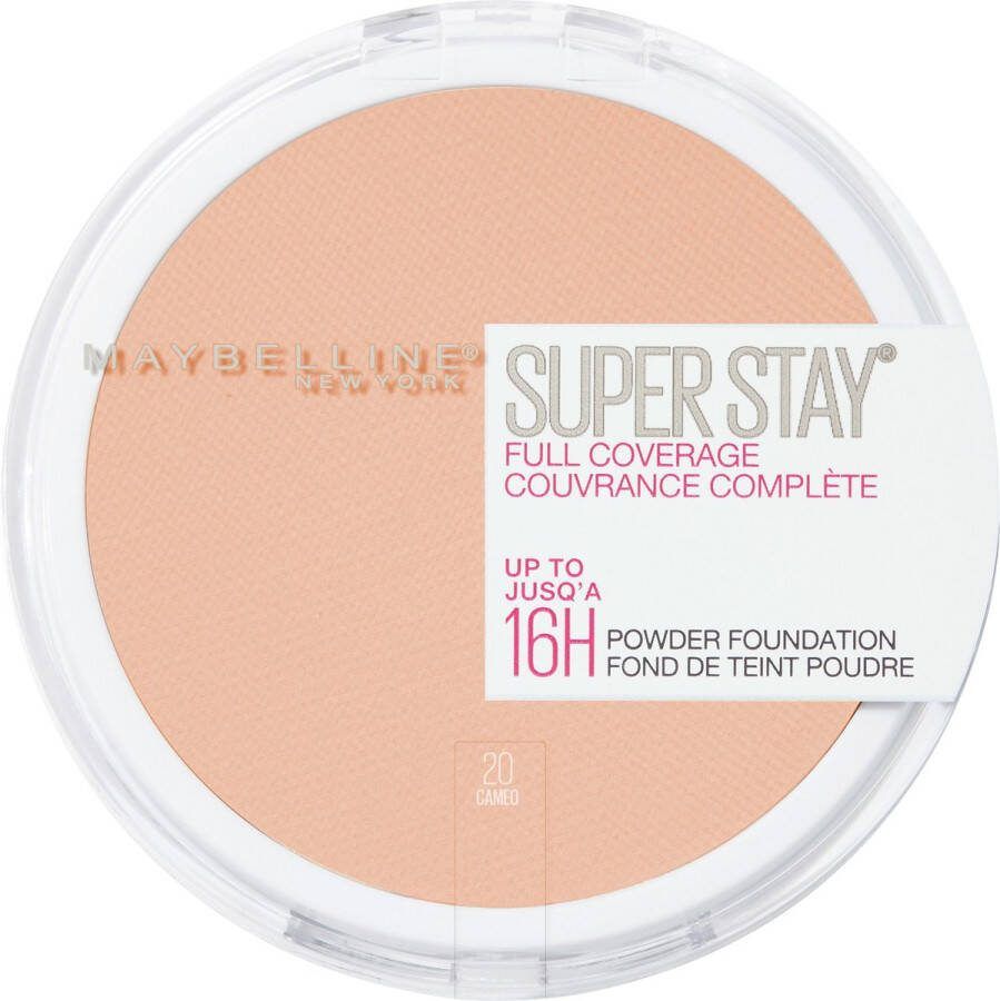 Maybelline SuperStay 16H Full Coverage Poeder Foundation 20 Cameo