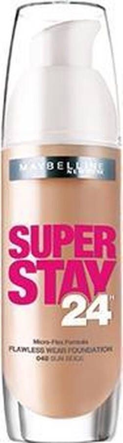 Maybelline Superstay 24H Foundation 48 Sun Beige foundationmake-up Pompflacon Vloeistof